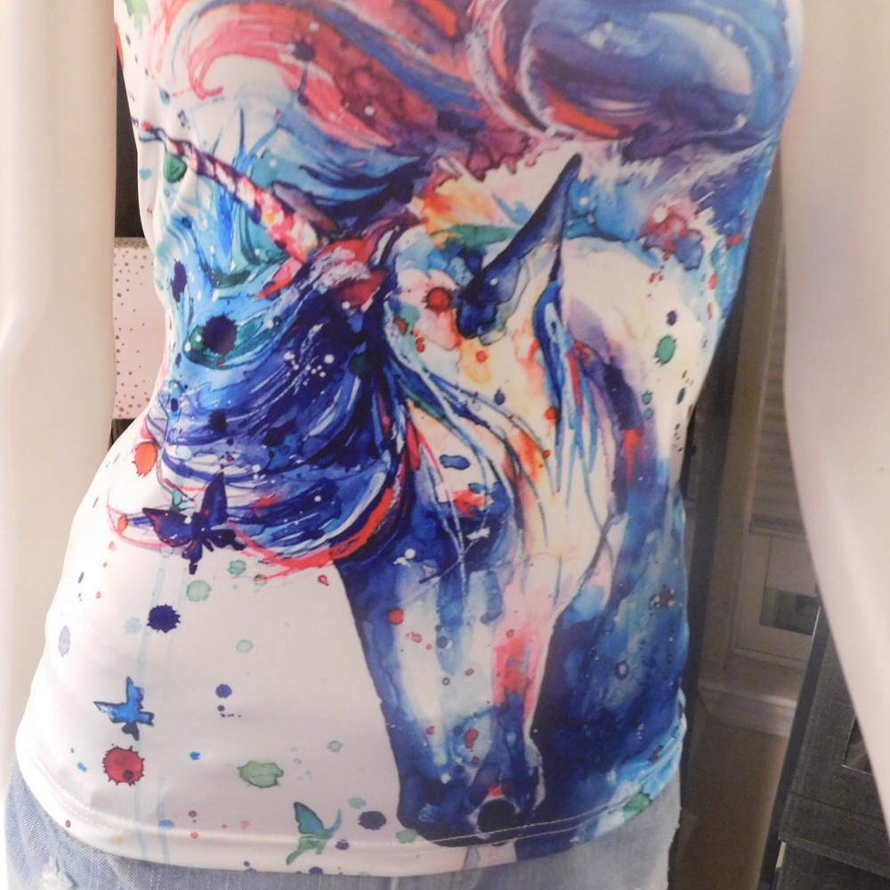 NEW🦄GORGEOUS UNICORN ARTWORK TANK🦄